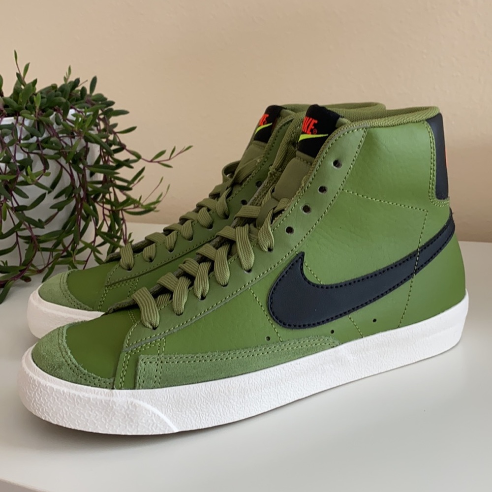 New Nike blazer mid asparagus green sneakers - Picture 2 of 8